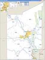 Dona Ana, Nm Carrier Route Wall Map